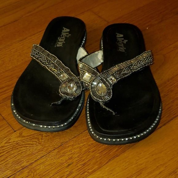 Alegria Black Studded Sandal sz. 38 (8) - Picture 2 of 8